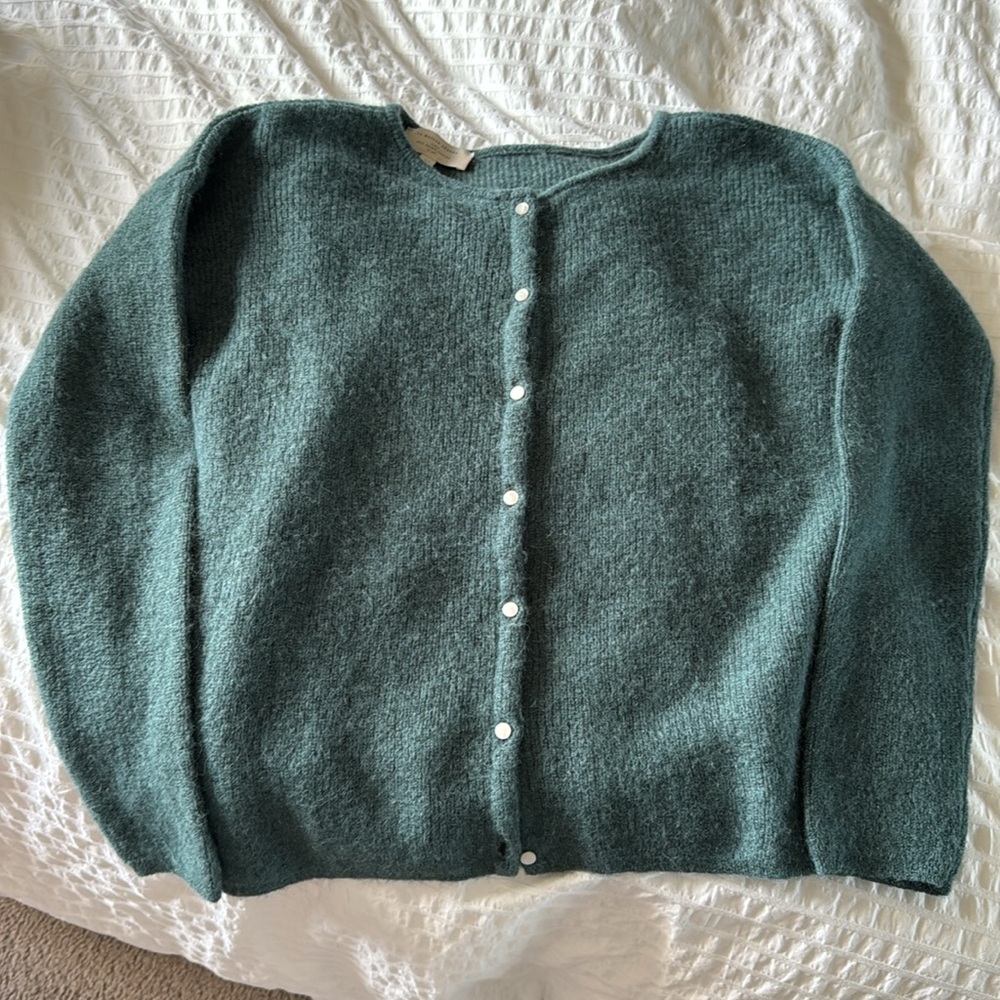 Sezane Gaspard Cardigan - Sage